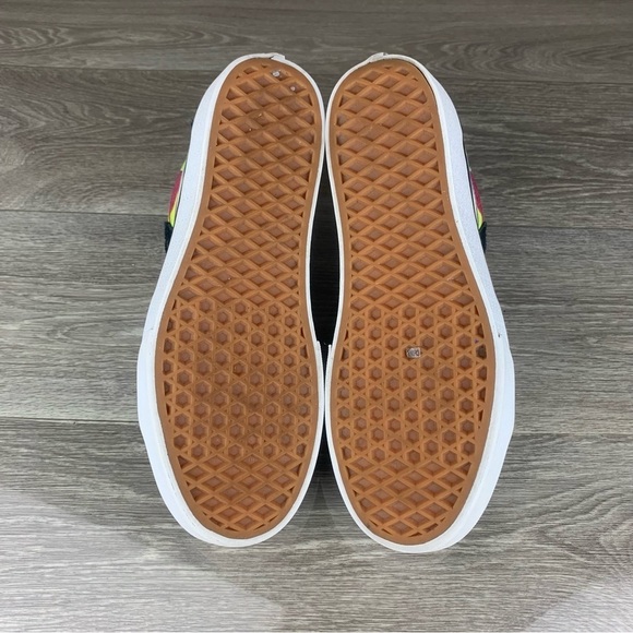 Black/Rainbow Camouflage Glitter VANS old skool Platform shoes womens size 8.5 - Picture 6 of 8